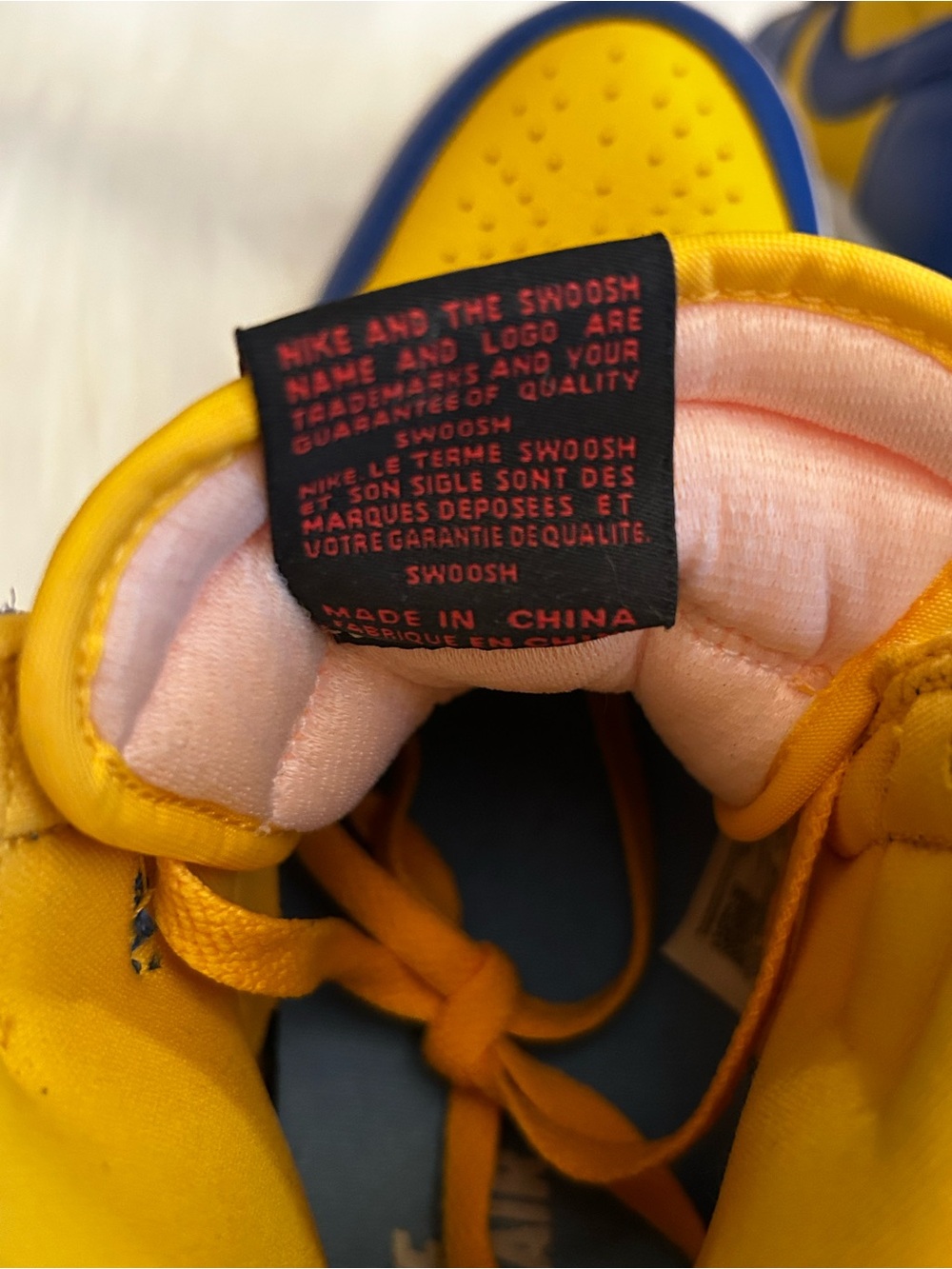 Nike Men’s High-Top Sneakers in Yellow and Blue - Picture 6 of 9